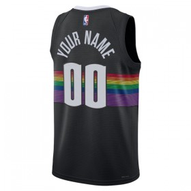 Dres Denver Nuggets Prilagođeni Nike 2025-26 City Edition Crno Swingman